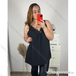 Damen-Tanktop aus Spitze in Übergröße (XL/2XL ONE SIZE) ITALIAN FASHION IMBM23023