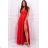 Long elegant sleeveless dress for women, plus size (36-52) POLISH FASHION PMLBF24GALA14 red 46