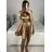 Elegant Sleeveless Ball Gown Lace (uni s-m) ITALIAN FASHION IM919919 kerosene S/M