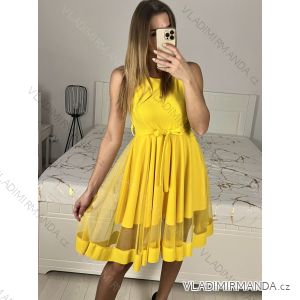Šaty elegantní letní bez rukávu dámské (S/M/L ONE SIZE) ITALSKÁ MÓDA IM322SIMONE