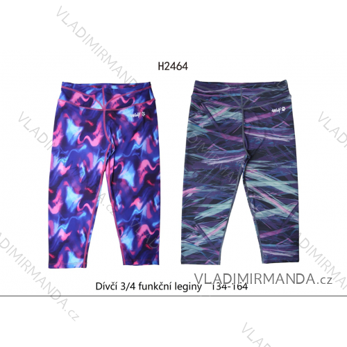 Legíny funkční 3/4 dětské dorost dívčí (134-164) WOLF H2464