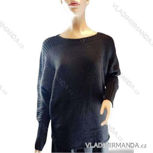 Strickjacke-Weihnachtsmuster-warme Strick-lange Hülsen-Damen (S-XL) TÜRKISCHES MODA MA719004 XL/2XL schwarz