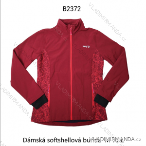 Bunda sofshellová dlhý rukáv na zips dámska (M-2XL) WOLF B2372