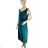 Classic short sleeve dress women (uni s-l) ITALIAN MODA IMC20206 S/M Emerald