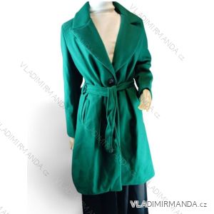 Kabát flaušový dlouhý rukáv dámský  (S-2XL) ITALSKÁ MÓDA IMC23391