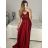 Women's long prom elegant strapless dress (S/M ONE SIZE) ITALIAN FASHION IMPBB22O5728/DR brown