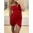 Šaty elegantní bez rukávu dámské (S/M ONE SIZE) ITALSKÁ MÓDA IMPMD2331185/DU S/M Černá