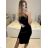 Women's Elegant Velvet Sleeveless Dress (S/M ONE SIZE) ITALIAN FASHION IMPMD2331459