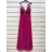 Langes trägerloses Pailletten-Partykleid für Damen (Einheitsgröße S/M) ITALIAN FASHION IMPSH233348 hellblau S / M