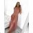 Elegant formal dress with straps for women (S / M ONE SIZE) ITALIAN FASHION IM321576 Colour   red Size   S/M