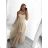 Elegant formal dress with straps for women (S / M ONE SIZE) ITALIAN FASHION IM321576 Colour   red Size   S/M