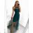 Elegant formal dress with straps for women (S / M ONE SIZE) ITALIAN FASHION IM321576 Colour   red Size   S/M