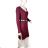 Langärmeliges Strickkleid für Damen (M/L EINHEITSGRÖSSE) ITALIAN FASHION IMD23811 M / L Burgund