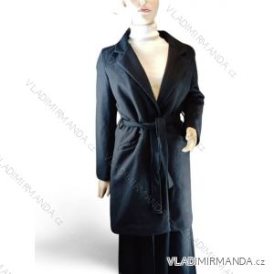 Kabát flaušový dlouhý rukáv dámský  (S-2XL) ITALSKÁ MÓDA IMC23599