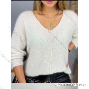 Damen-Strickpullover mit langen Ärmeln (Einheitsgröße S/M) ITALIAN FASHION IMWAA24020