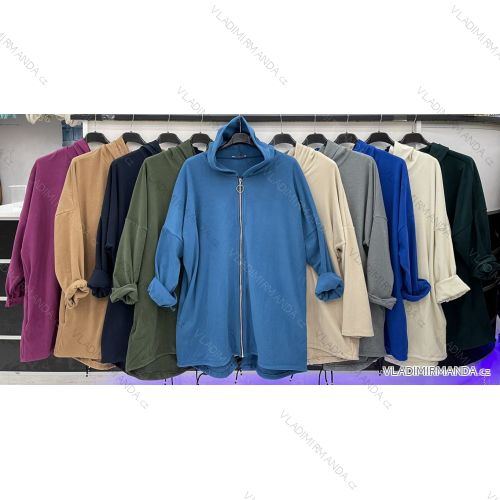 Women's Long Sleeve Bomber Jacket (S/M/L ONE SIZE) ITALIAN FASHION IMWD23470