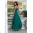 Women's Strapless Long Satin Party Dress (34-42) POLISH FASHION PMLEL24NATHALIE Green 42