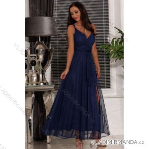 Trägerloses langes Partykleid aus Satin für Damen (34-42) POLISH FASHION PMLEL24NATHALIE