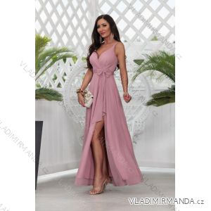 Trägerloses langes Partykleid aus Satin für Damen (34-42) POLISH FASHION PMLEL24NATHALIE