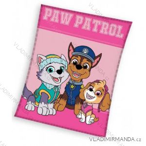 Deka prikrývka paw patrol detská dievčenská (100x140 cm) SETINO PAW23-023