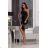 Women's Strapless Long Satin Party Dress (34-42) POLISH FASHION PMLEL24NATHALIE black 42