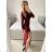 Šaty letní na ramínka dámské (S/M ONE SIZE) ITALSKÁ MÓDA IMPBB22B21841 S/M red