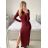 Šaty letní na ramínka dámské (S/M ONE SIZE) ITALSKÁ MÓDA IMPBB22B21841 S/M red