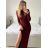 Šaty letní na ramínka dámské (S/M ONE SIZE) ITALSKÁ MÓDA IMPBB22B21841 S/M red