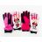 Rukavice lyžařské prstové minnie mouse dětské dívčí (3-8let) SETINO MIN-A-GLOVES-210