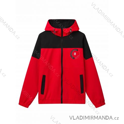 Bunda větrovka na zip s kapucí dlouhý rukáv pánská (M-2XL) GLO-STORY GLO24MFY-4388