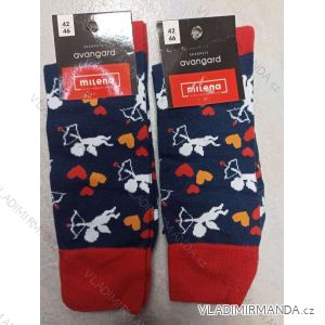 Ponožky valentýnské veselé slabé pánské amor (42-46) POLSKÁ MÓDA DPP24014