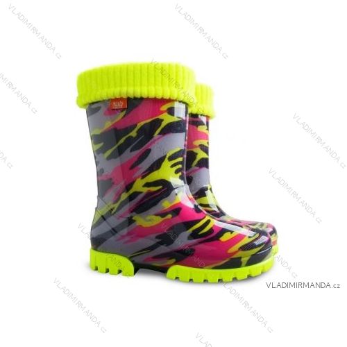 Gummistiefel Isolierte reflektierende Kinder (20-27) DEMAR TWISTER LUX FLUO E