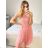 Trägerloses Spitzen-Partykleid für Damen (Einheitsgröße S/M) ITALIAN FASHION IMC23349