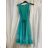 Šaty elegantní letní bez rukávu dámské (S/M/L ONE SIZE) ITALSKÁ MÓDA IMHMS23NELA/DU - Barva   oranžová - Velikost   M/L
