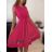 Šaty elegantní letní bez rukávu dámské (S/M/L ONE SIZE) ITALSKÁ MÓDA IMHMS23NELA/DU - Barva   oranžová - Velikost   M/L