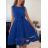Šaty elegantní letní bez rukávu dámské (S/M/L ONE SIZE) ITALSKÁ MÓDA IMHMS23NELA/DU - Barva   oranžová - Velikost   M/L