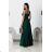 Women's Strapless Long Satin Party Dress (34-42) POLISH FASHION PMLEL24NATHALIE
