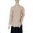 Women's Long Sleeve Knitted T-Shirt (S/M ONE SIZE) ITALIAN FASHION IMC23390 S/M světle béžová
