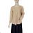Women's Long Sleeve Knitted T-Shirt (S/M ONE SIZE) ITALIAN FASHION IMC23390 S/M světle béžová