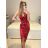 Šaty dlouhé společenské na ramínka dámské (S/M ONE SIZE) ITALSKá MODA IM3236537/DU S/M Černá