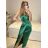 Šaty společenské dlouhé bez rukávu dámské (S/M ONE SIZE) ITALSKÁ MÓDA IM323080/DU S/M červená