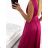 Women's Sleeveless Long Party Dress (S/M ONE SIZE) ITALIAN FASHION IM9235192 - Colour   black - Size   S/M