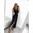 Women's Sleeveless Long Party Dress (S/M ONE SIZE) ITALIAN FASHION IM9235192 - Colour   black - Size   S/M
