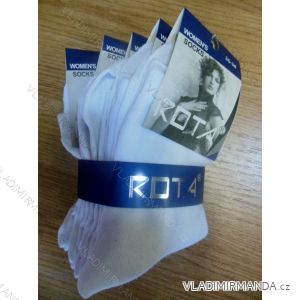 Ponožky slabé klasik dámské (35-42/bílá) ROTA N-6028