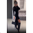 Women's Long Sleeve Dress (S/M ONE SIZE) ITALIAN FASHION IMPGM2311311 -   black -   S/M