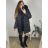 Bunda zimní s kapucí dámská nadrozměr (3XL-7XL) POLSKÁ MODA BLI2381296 schwarz 5XL
