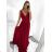 Šaty dlhé elegantné spoločenské na ramínka dámske (M/L ONE SIZE) TALIANSKA MóDA IM42380566