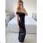 Šaty společenské carmen elegantní dámské (S/M ONE SIZE) ITALSKá MODA IMS235378/DU S/M Černá