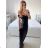 Šaty společenské carmen elegantní dámské (S/M ONE SIZE) ITALSKá MODA IMS235378/DU S/M Černá