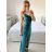 Šaty elegantní společenské dlouhé na ramínka dámské (S/M ONE SIZE) ITALSKÁ MÓDA IM324LOVE